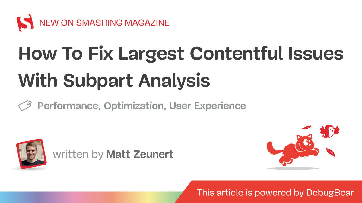 How To Fix Largest Contentful Paint Issues With Subpart Analysis