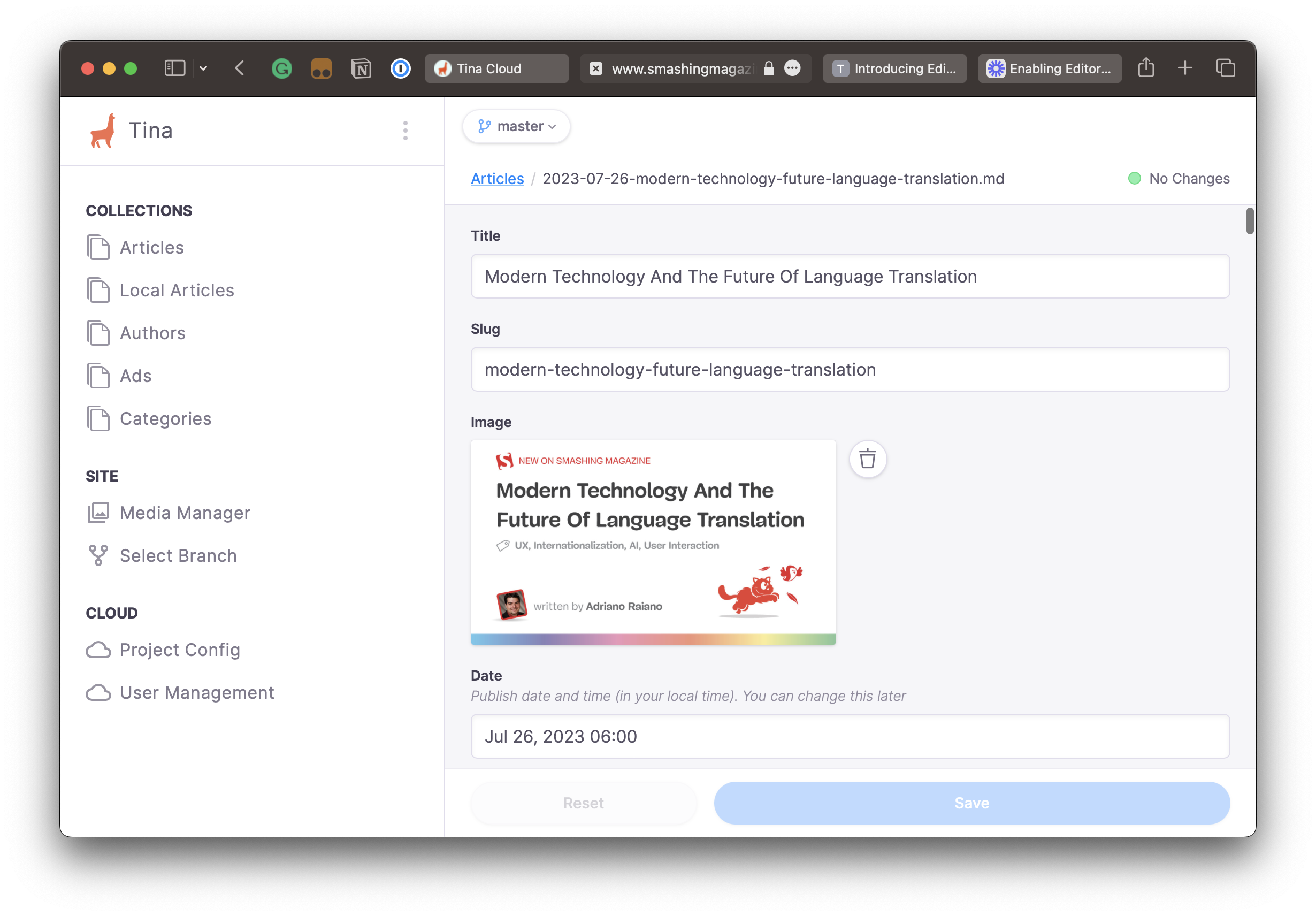 How Smashing Magazine Uses TinaCMS To Manage An Editorial Workflow