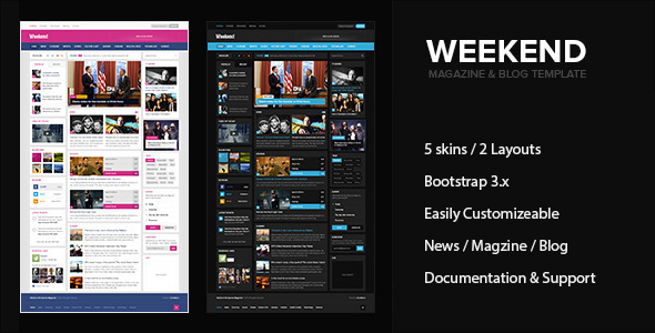 Weekend - Magazine & Blog HTML Responsive Template
