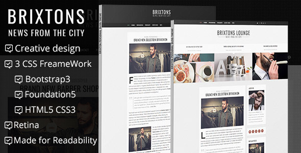 Brixton - Minimal & Personal HTML Blog Template