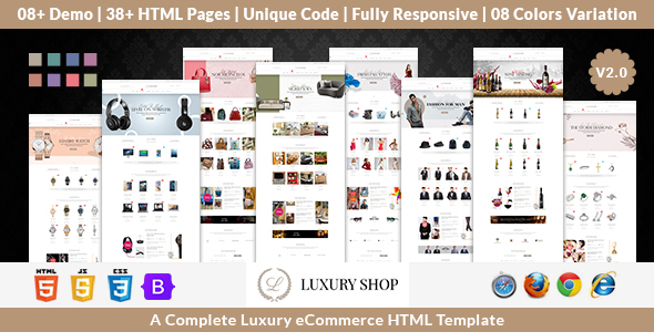 Luxury Shop eCommerce HTML Template