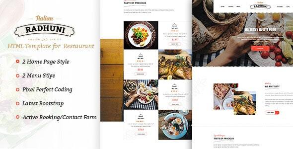 Italian Radhuni - Food & Resturant HTML Template