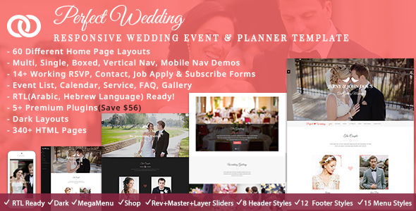 Perfect Wedding HTML Template