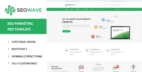 Seo Wave - Marketing HTML Template