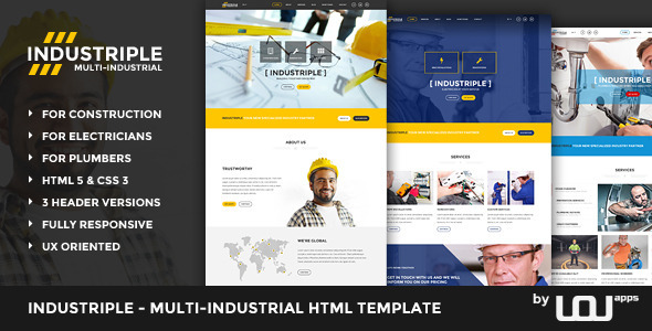 Industriple - Multi Industrial HTML Template