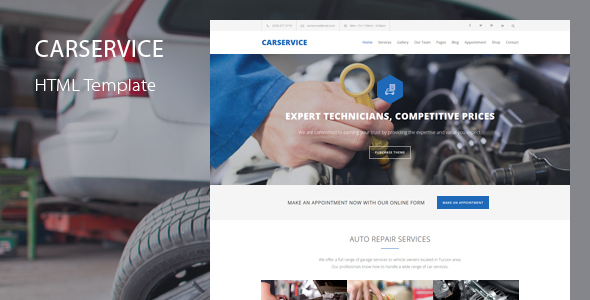 Car Service - Mechanic & Auto Repair Template