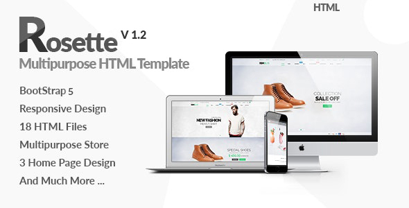 Rosette - Fashion Store HTML Template using Bootstrap