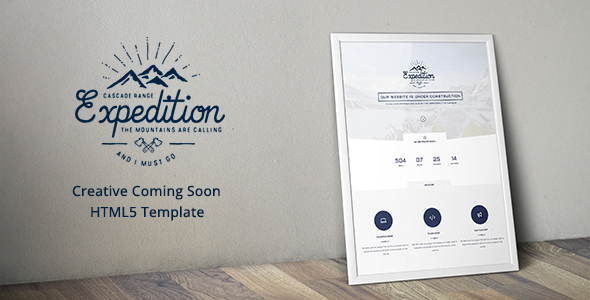 Expedition - Creative Coming Soon HTML5 Template