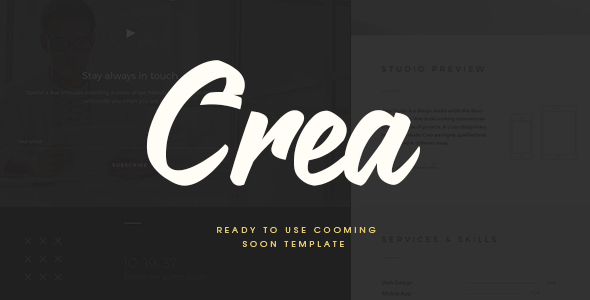 CREA | Coming Soon Template