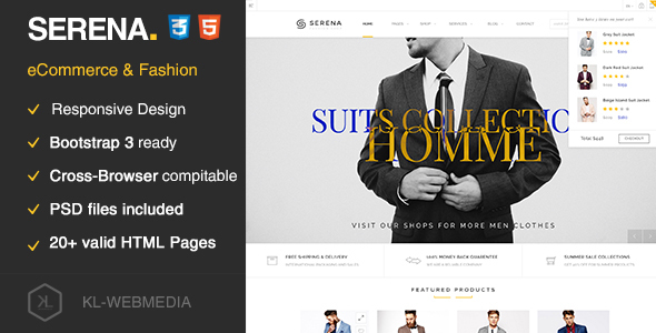 Serena - eCommerce Fashion Template HTML5