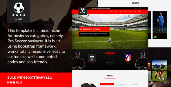 Pro Soccer - Football Club Template