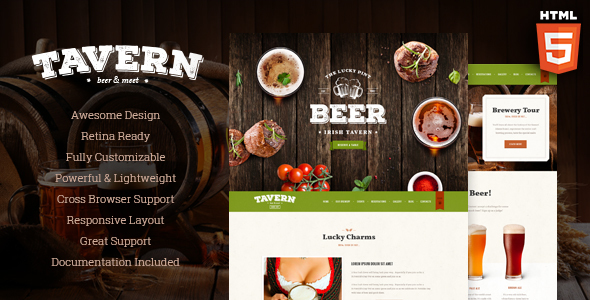 Tavern | Pub, Restaurant & Brewery Site Template
