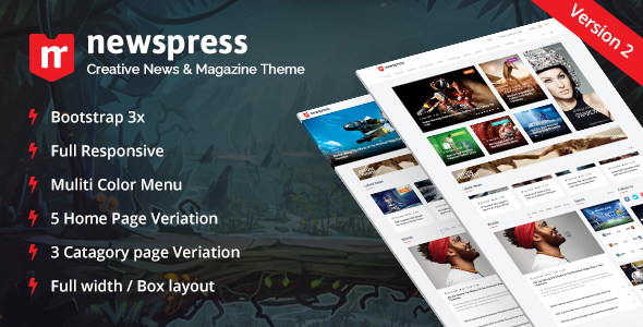 NewsPress - Bootstrap News / Magazine Template