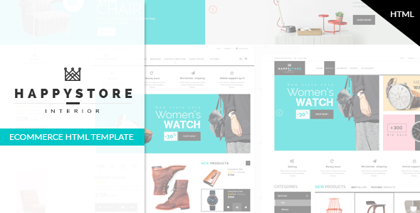 HappyStore - Fashion & Furniture Shop eCommerce Template