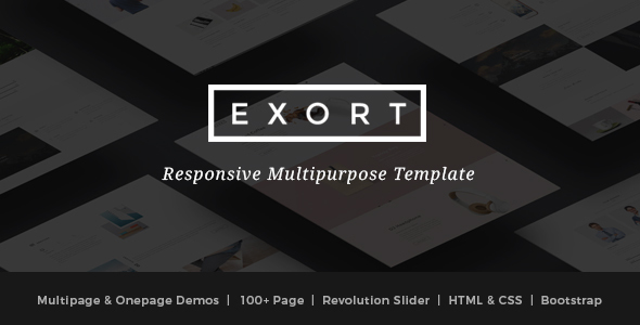 Exort - Responsive Multipurpose HTML Template