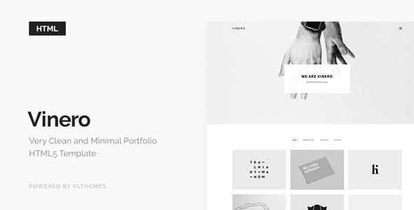 Vinero - Very Clean and Minimal Portfolio Template