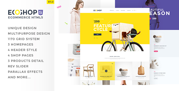 ECOSHOP - Multipurpose eCommerce HTML5 Template