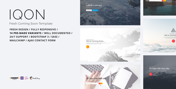 IQON - Fresh Coming Soon Template