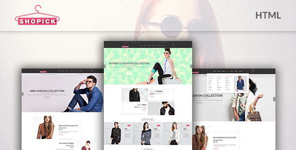 Fashion Clothing eCommerce Bootstrap Template - Shopick