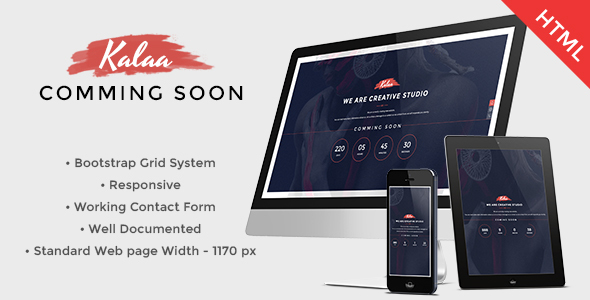 Kalaa - Coming Soon - Template (Responsive)