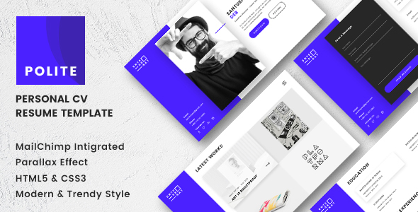 Polite - Multipage CV/Resume Template