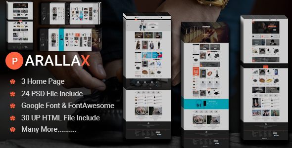 Prallax-Multipurpose eCommerce HTML Template