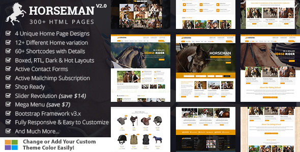 Horseman - Equestrian Horse Riding HTML Template