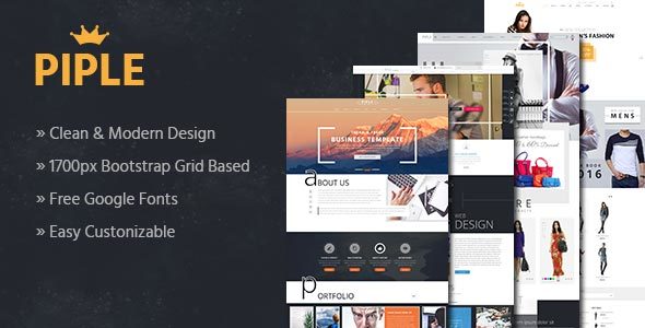 Piple - Multipurpose Business & E-Commerce Template
