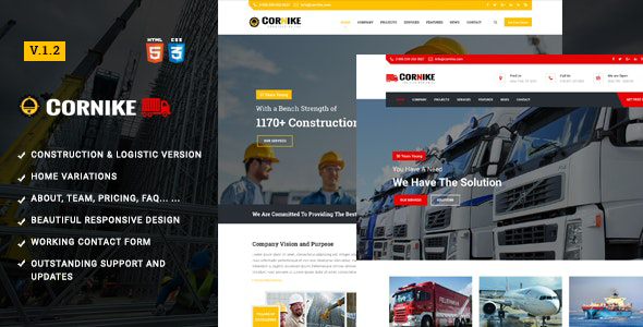 Cornike | Construction Company HTML Template