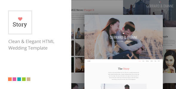 Story - Responsive HTML Wedding Template