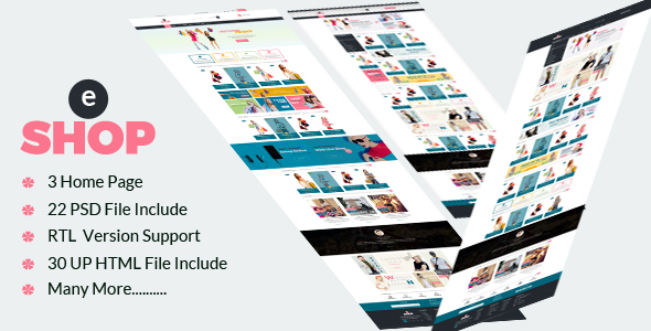 eShop-Multipurpose eCommerce HTML Template