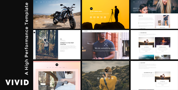 Vivid - Unique Multipurpose Template For Creative Portfolio & Businesses