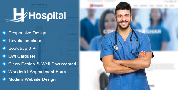 Hospital - Appointment and Management HTML Template