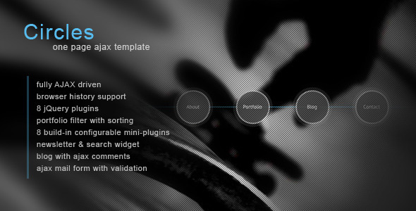 Circles - Ajax Portfolio Template