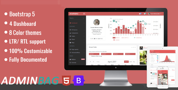 Admin bag - Bootstrap 5 Admin Responsive Template &  Dashboard