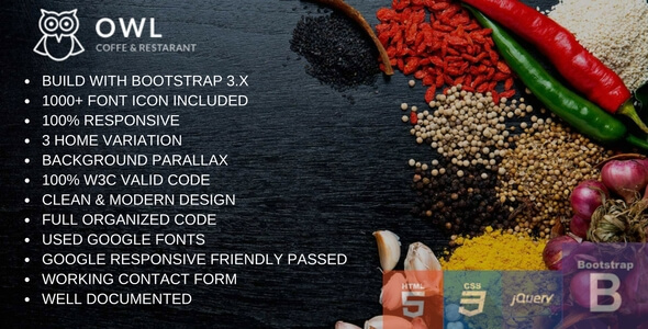 Owl - Cafe & Restaurant HTML5 Template