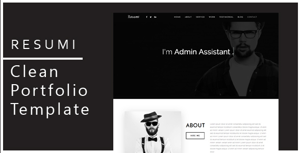 Resumi - Responsive Resume / Personal Portfolio Template