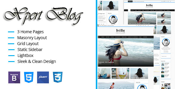 Xpert Blog Responsive HTML Template
