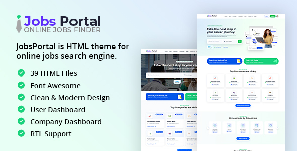 Jobs Portal - Business HTML Template