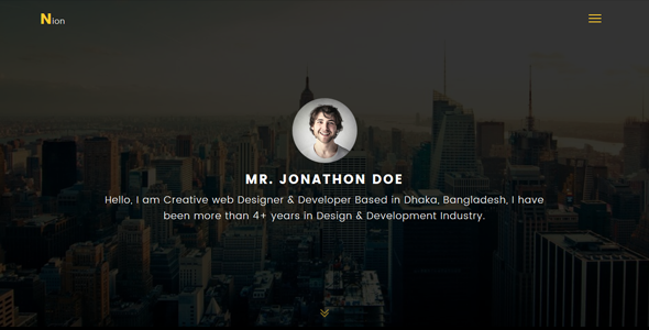 Nion - Super Professional Personal Portfolio Template
