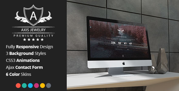 Axis - Responsive Coming Soon Template