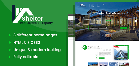 Shelter - Real Estate HTML Template