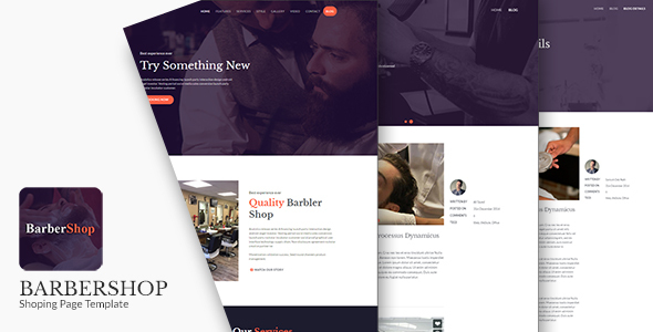 BarberShop - Salon, Spa & Barber Website Template