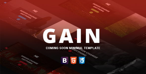 Gain Coming Soon Minimal Template