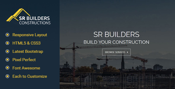 SR Construction - Responsive HTML5 Template