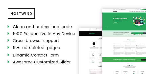 Hostwind - Hosting HTML5 Template