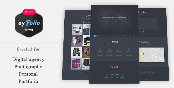 oyFolio - Responsive HTML Portfolio Template