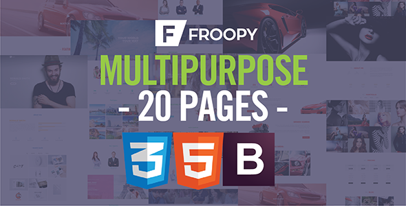 Froopy - One Page Responsive Multipurpose HTML5