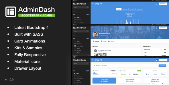 AdminDash - Bootstrap Admin Template