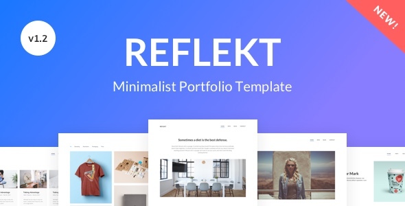Reflekt - Minimalist Portfolio Template